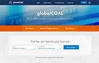 Snapshot of the globalCOAL website homepage